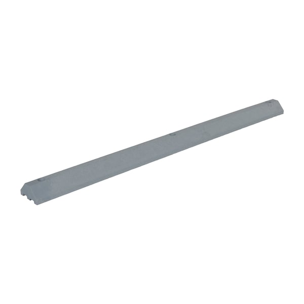 Car Stop, Plastic, 3.25 Height, 72 Length, 25, Gray